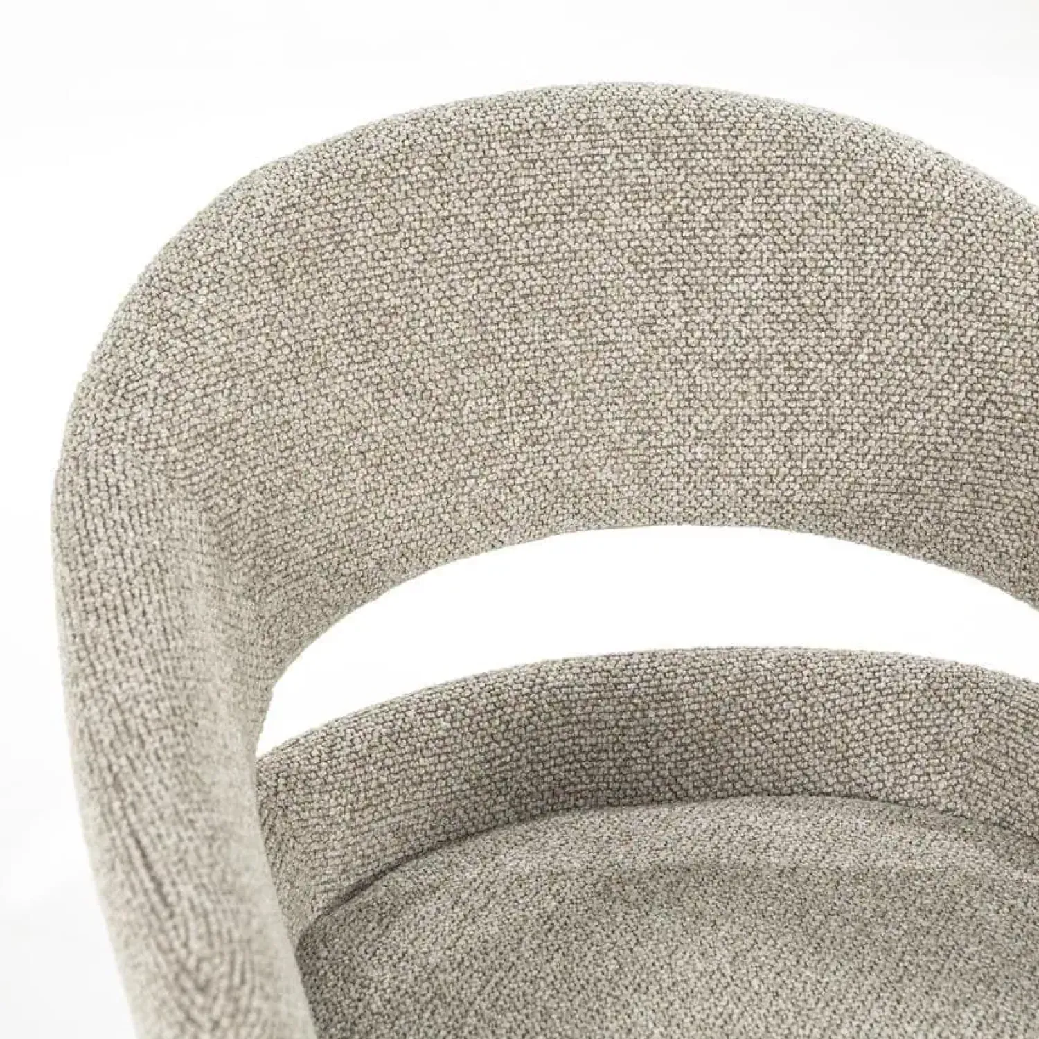 Eleonora Eetkamerstoelen|Hailey Eetkamerstoel Taupe stof
