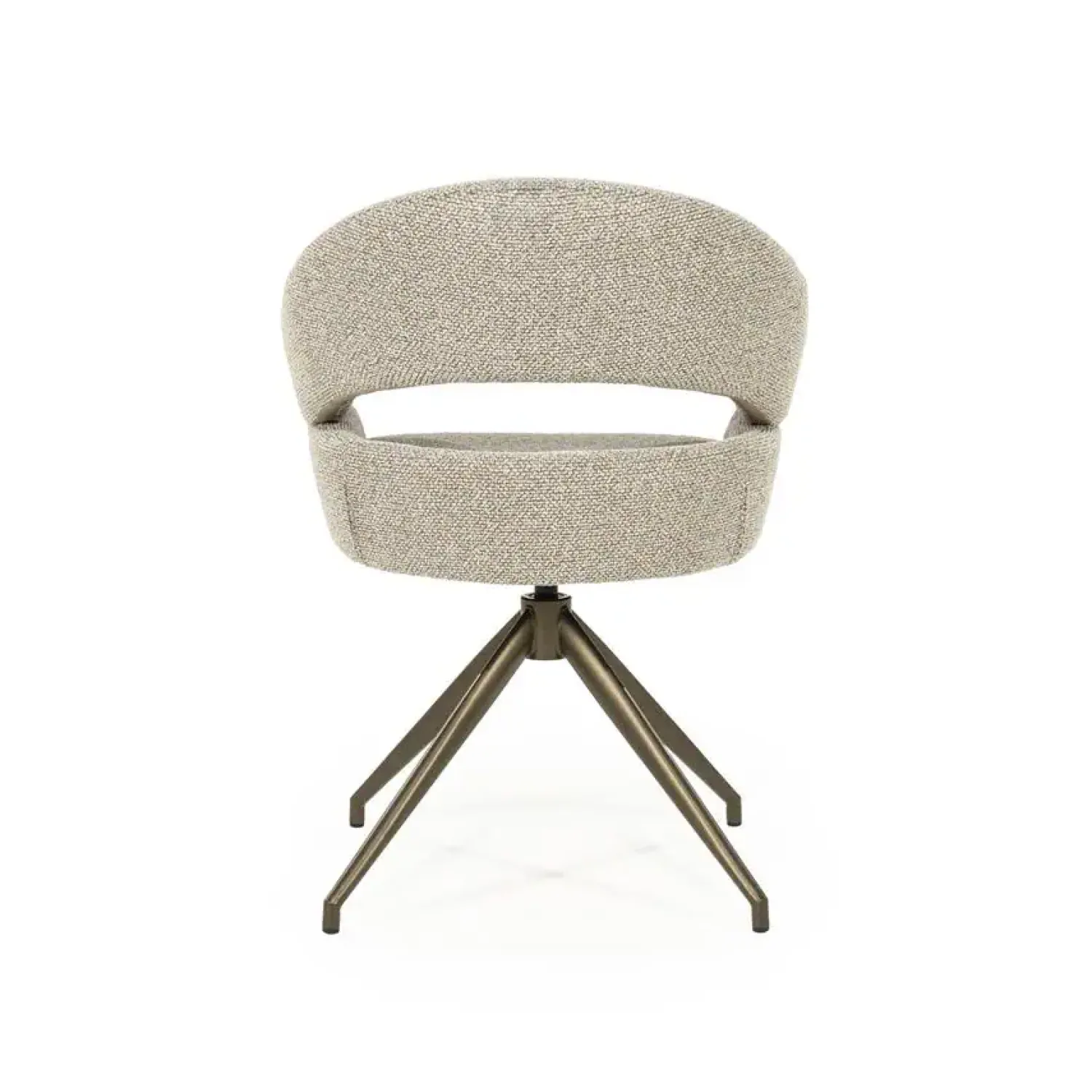 Eleonora Eetkamerstoelen|Hailey Eetkamerstoel Taupe stof