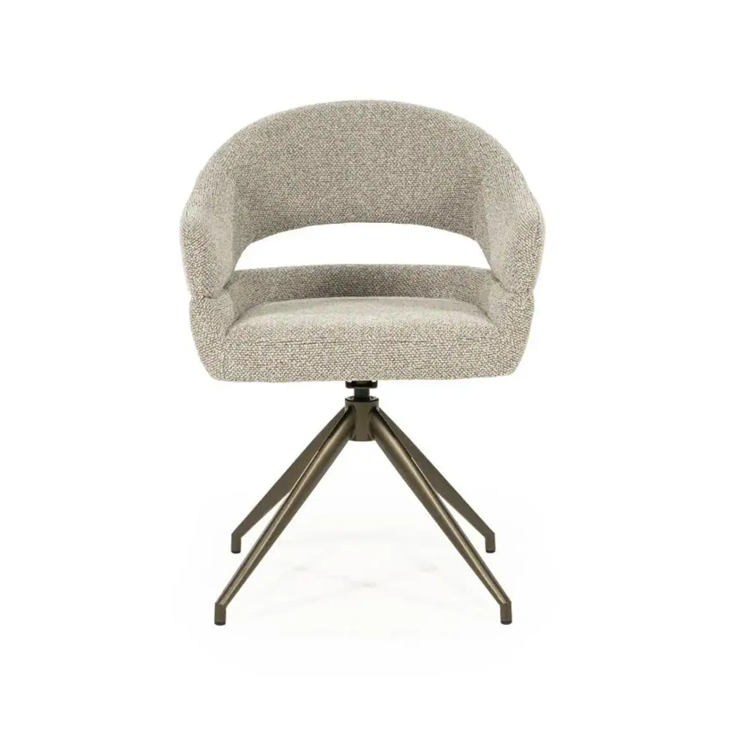 Eleonora Eetkamerstoelen|Hailey Eetkamerstoel Taupe stof