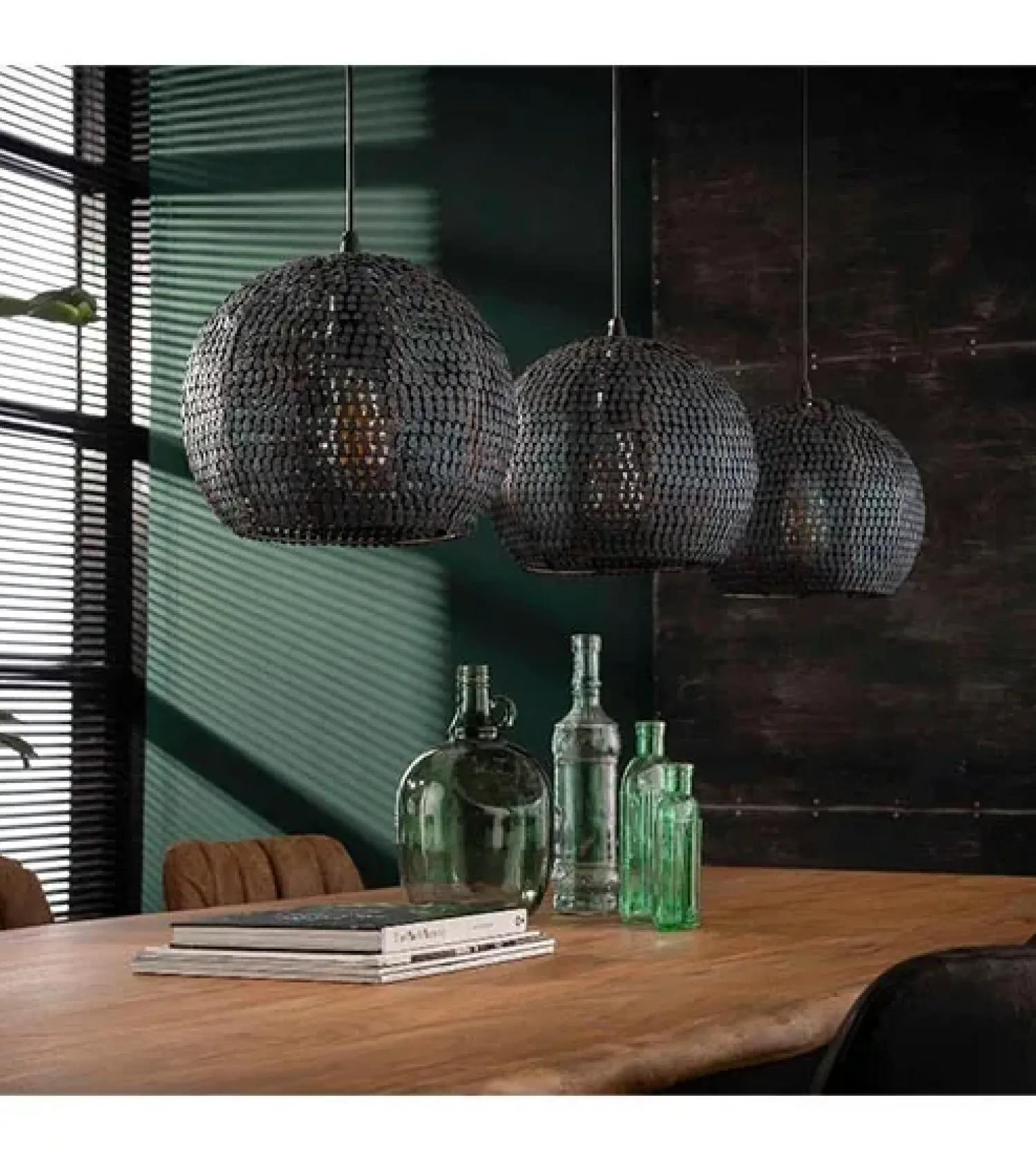 Kalfort Hanglampen|Hanglamp Cooper 3-lichts rond