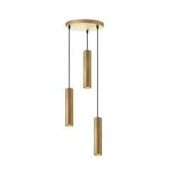 Steinmex Hanglampen|Hanglamp Ferroli Antiek goud Metaal 3-lichts