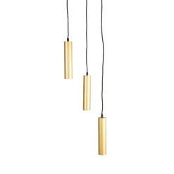 Steinmex Hanglampen|Hanglamp Ferroli Antiek goud Metaal 3-lichts