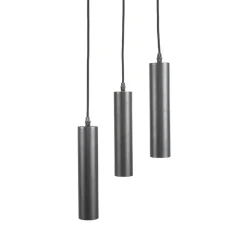 Label51 Hanglampen|Hanglamp Ferroli Zwart Metaal 3-lichts