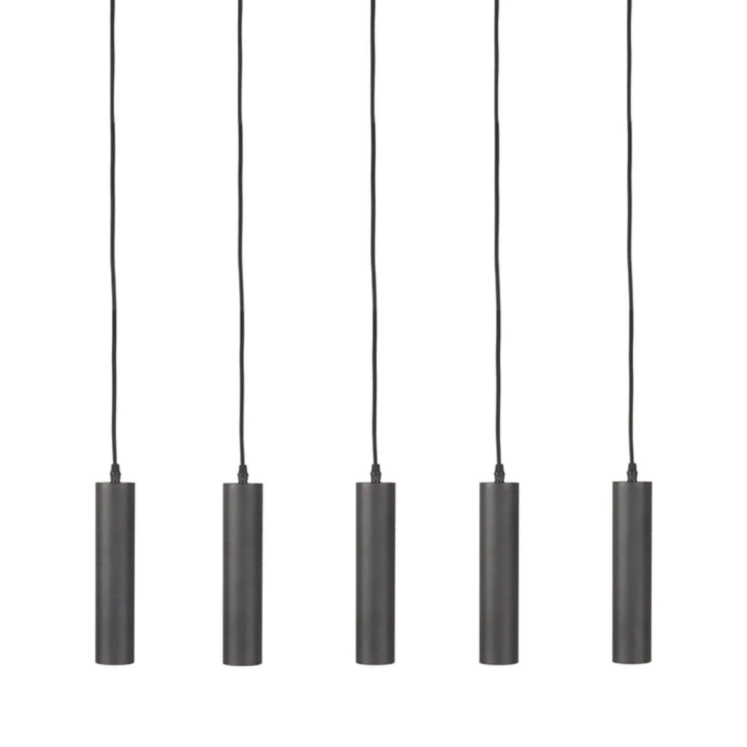Label51 Hanglampen|Hanglamp Ferroli Zwart Metaal 5-lichts