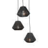 Label51 Hanglampen|Hanglamp 3-Lichts Ibiza Zwart Jute