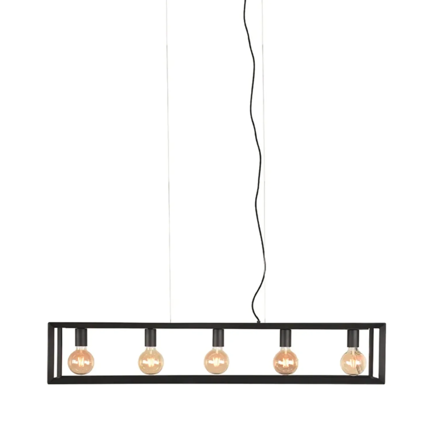 Label51 Hanglampen|Hanglamp 5-lichts Tetto Zwart Metaal