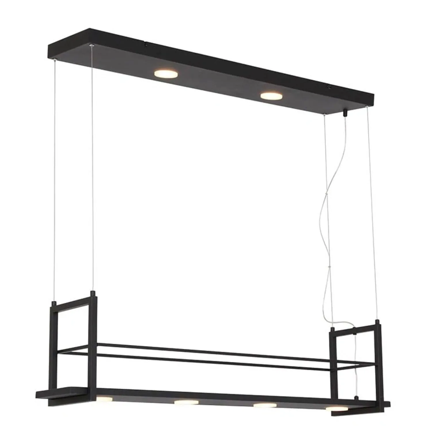 Steinmex Hanglampen|Hanglamp Linh met rek 6-lichts