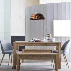 Steinmex Hanglampen|Hanglamp Maze 1-lichts donker hout