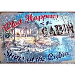 Cavetown Metalen Borden|Happens in the Cabin - metalen bord
