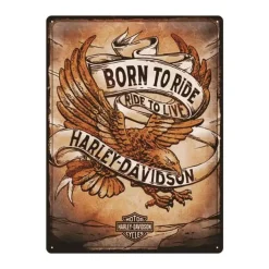 Metal Signs Metalen Borden|Harley Davidson Ride to Live - metalen bord