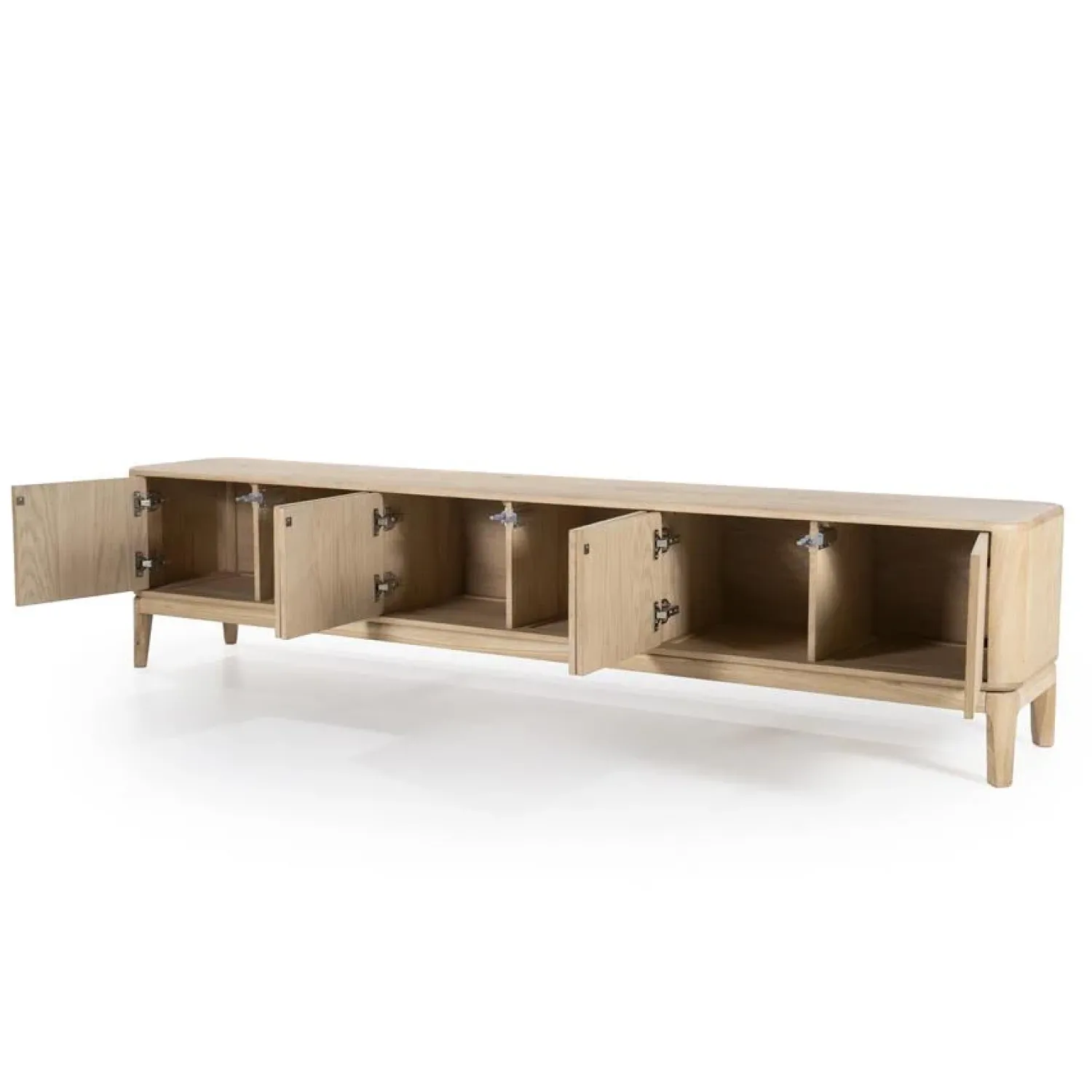 Eleonora Industriele Kasten|Tv Meubels|Harvey Tv meubel Eikenhout 6drs 220 cm