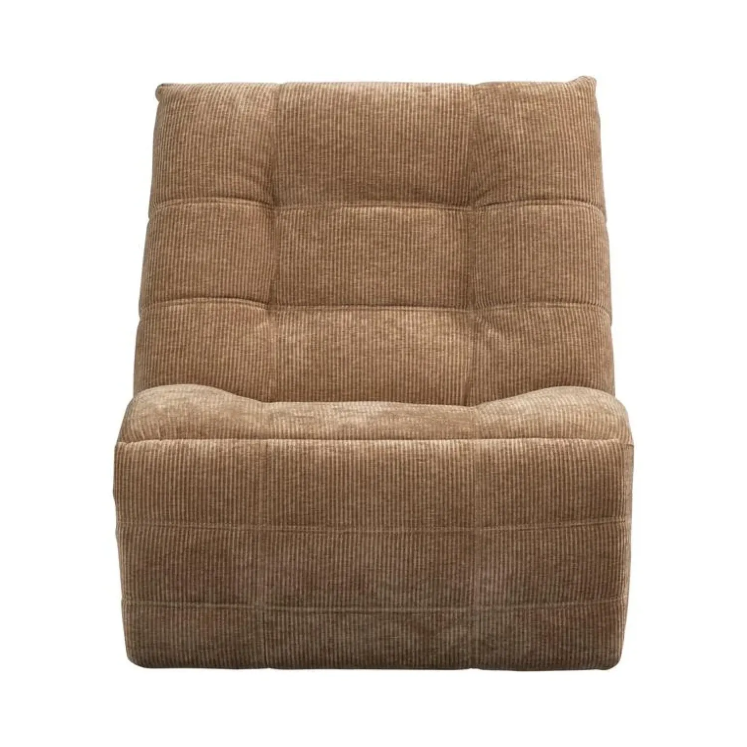 WOOOD Fauteuils|Hein Relaxfauteuil elektrisch geweven rib lichtbruin