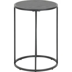 Nordhavn Bijzettafels|Hektor Bijzettafel Rond Zwart 40cm