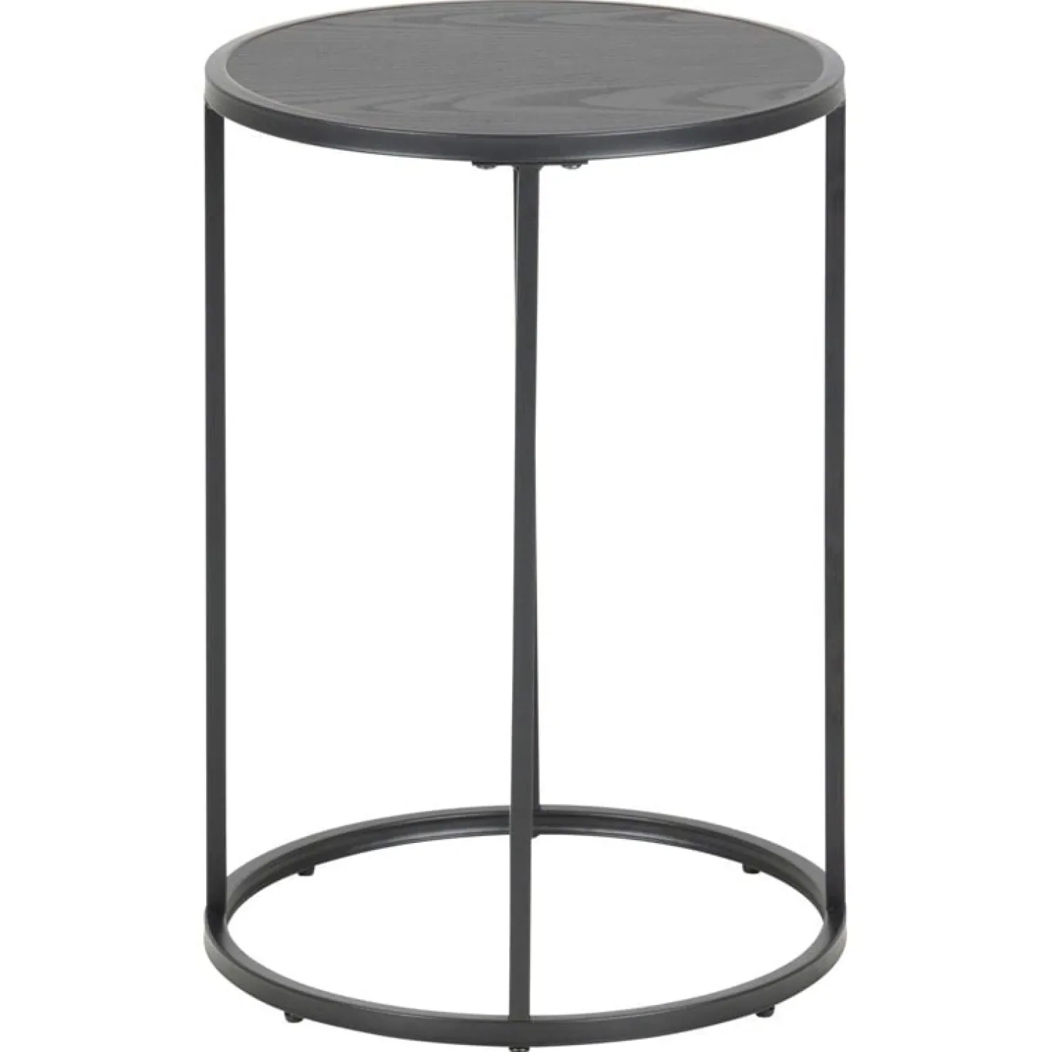 Nordhavn Bijzettafels|Hektor Bijzettafel Rond Zwart 40cm
