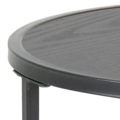 Nordhavn Bijzettafels|Hektor Bijzettafel Rond Zwart 40cm
