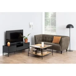 Nordhavn Industriele Kasten|Tv Meubels|Hektor Tv meubel Zwart 140cm