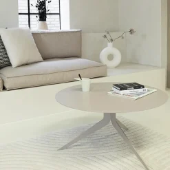Redin Design Salontafels|Helgen Salontafel rond Taupe 76cm