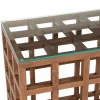 Eleonora Sidetables|Heras Sidetable Bruin glas 140cm