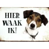 Cavetown Metalen Borden|Hier Waak ik - Jack Russell - metalen bord