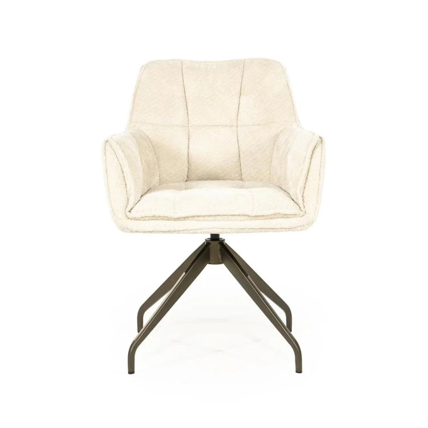 Eleonora Eetkamerstoelen|Hugo Eetkamerstoel Beige stof