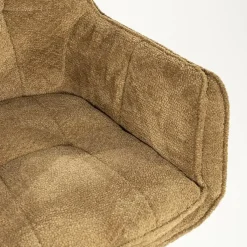 Eleonora Eetkamerstoelen|Hugo Eetkamerstoel Mosterd stof