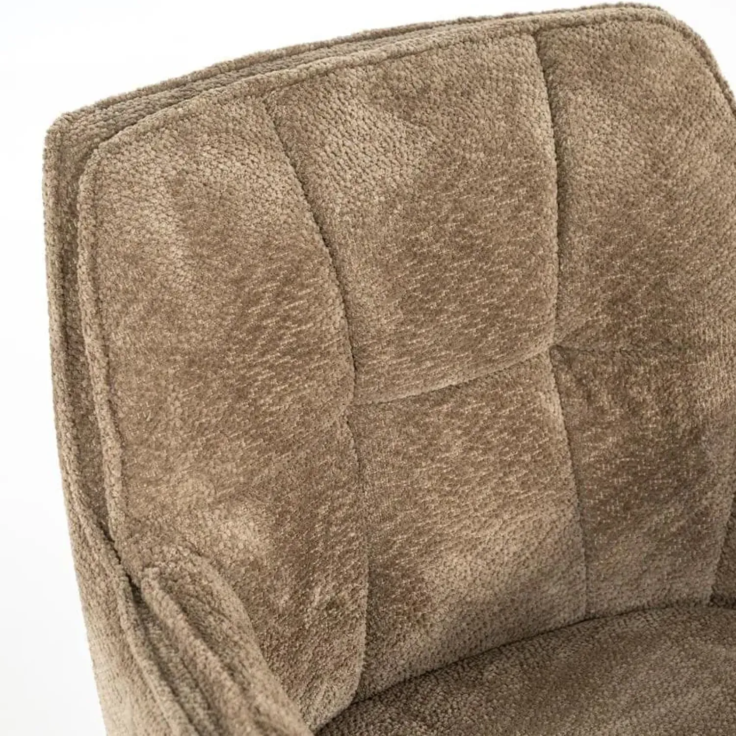Eleonora Eetkamerstoelen|Hugo Eetkamerstoel Taupe stof