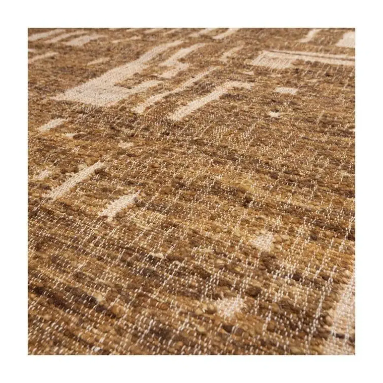 WOOOD Vloerkleden|Ian Handgeweven vloerkleed wol/katoen bruin 170x240cm
