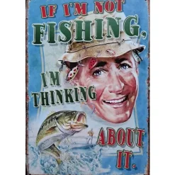 Cavetown Metalen Borden|If I am not Fishing - metalen bord