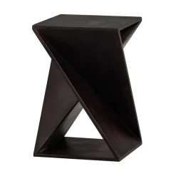 WOOOD Bijzettafels|Ikem Bijzettafel acaciahout donkerbruin 41cm