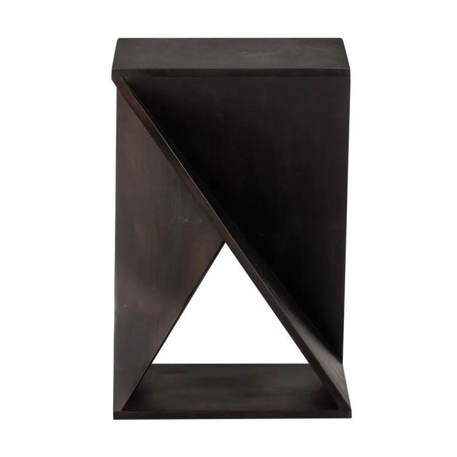 WOOOD Bijzettafels|Ikem Bijzettafel acaciahout donkerbruin 41cm