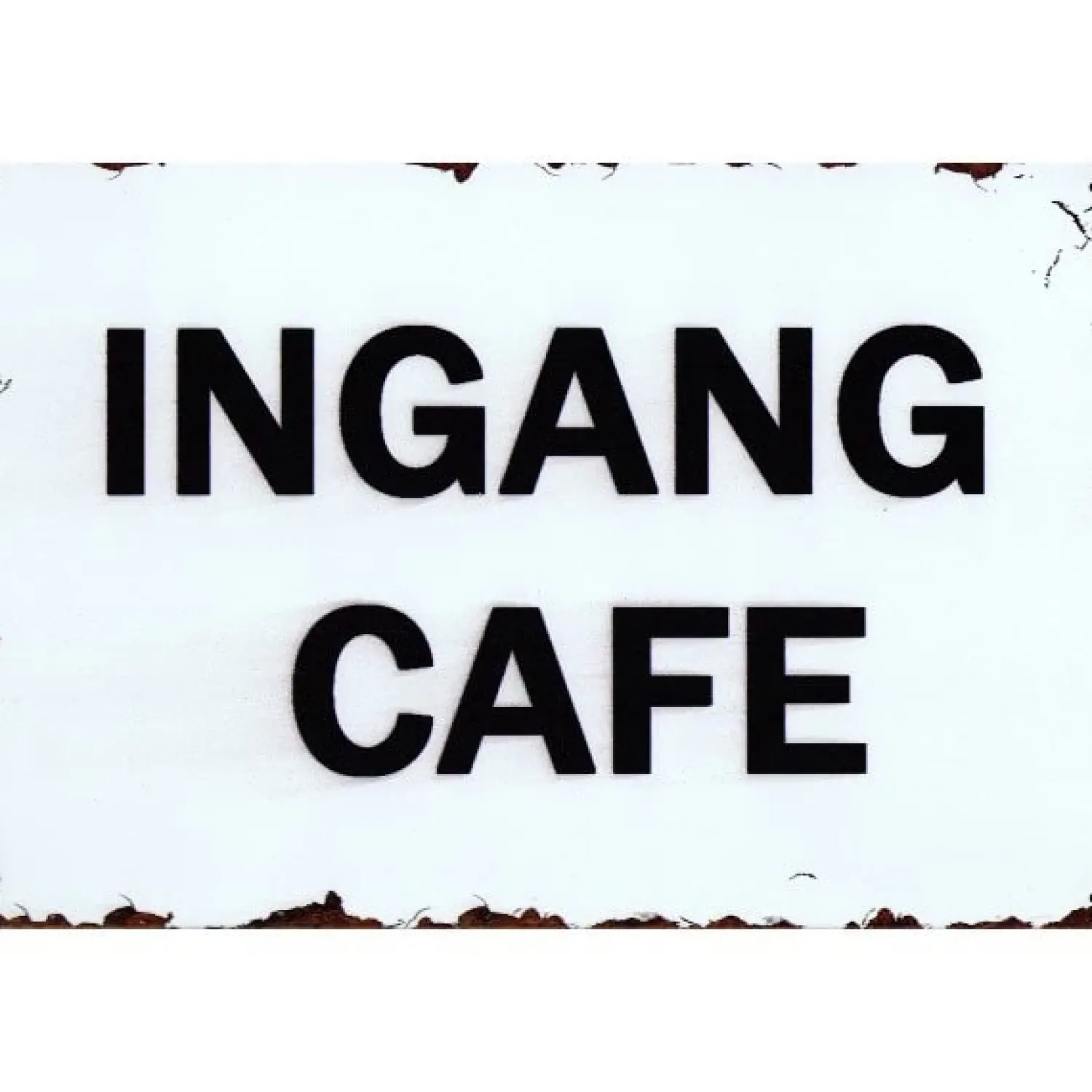Cavetown Metalen Borden|Ingang Cafe - metalen bord