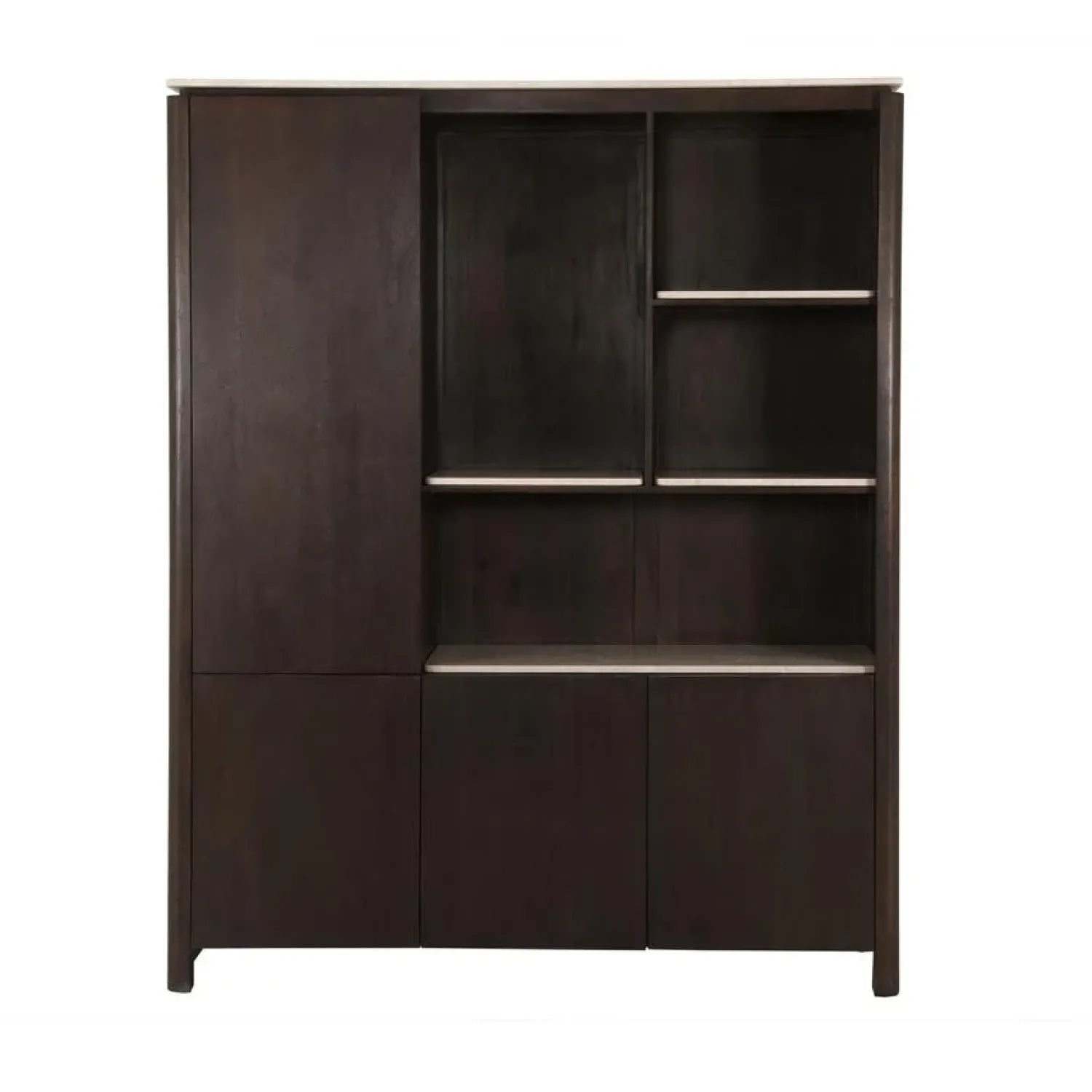 Furndea Vakkenkasten|Industriele Kasten|Inglegplank Dallas Vakkenkast XL Beige Marmer Set van 4
