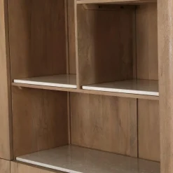 Furndea Vakkenkasten|Industriele Kasten|Inglegplank Dallas Vakkenkast XL Beige Marmer Set van 4