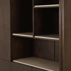 Furndea Vakkenkasten|Industriele Kasten|Inglegplank Dallas Vakkenkast XL Beige Marmer Set van 4