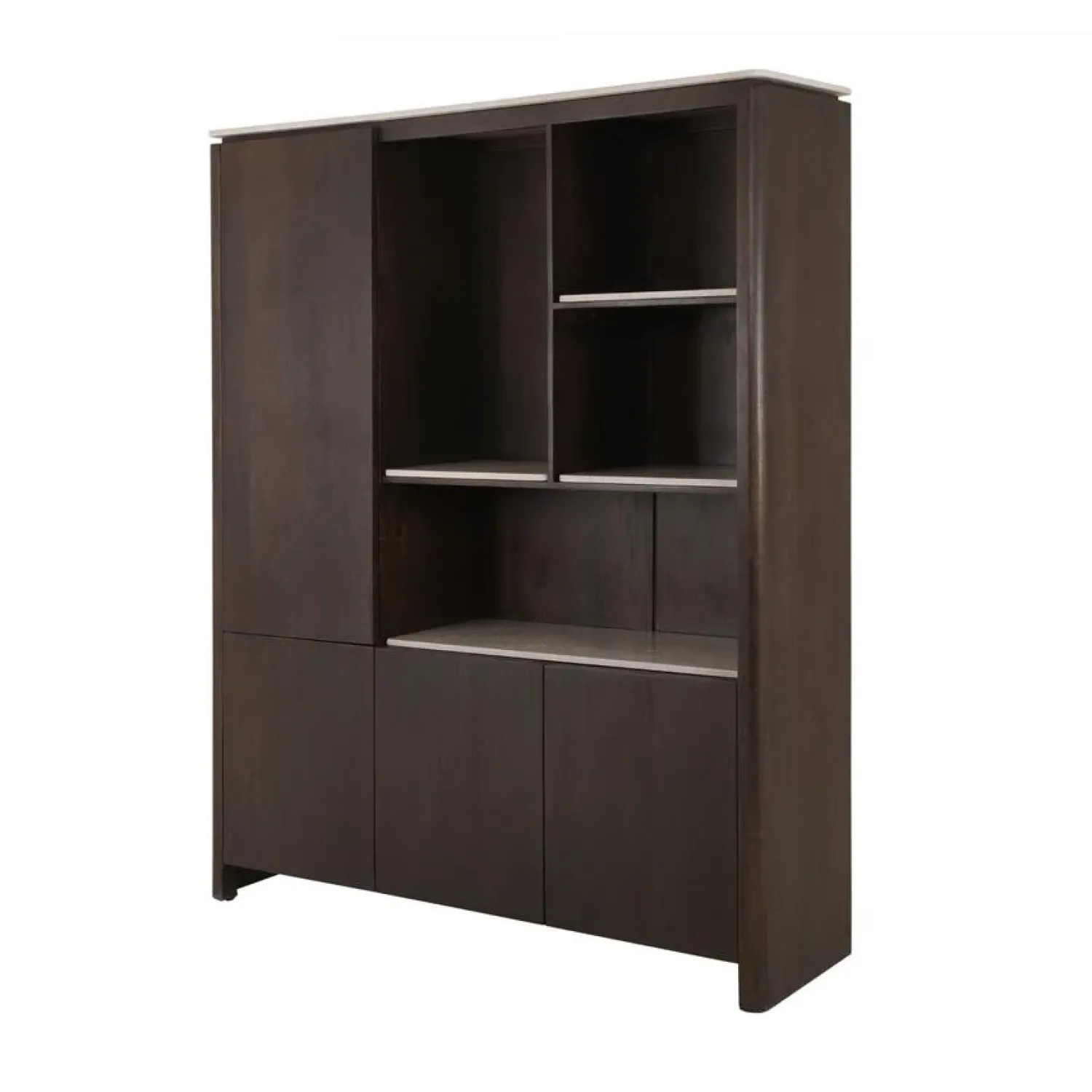 Furndea Vakkenkasten|Industriele Kasten|Inglegplank Dallas Vakkenkast XL Beige Marmer Set van 4