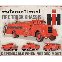Cavetown Metalen Borden|International Firetruck - metalen bord