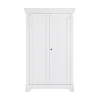 WOOOD Vitrinekasten|Industriele Kasten|Isabel Brocante kast grenen wit 118cm