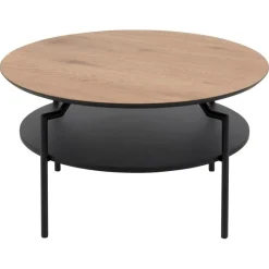 Nordhavn Salontafels|Isandro Salontafel Rond Naturel 80cm