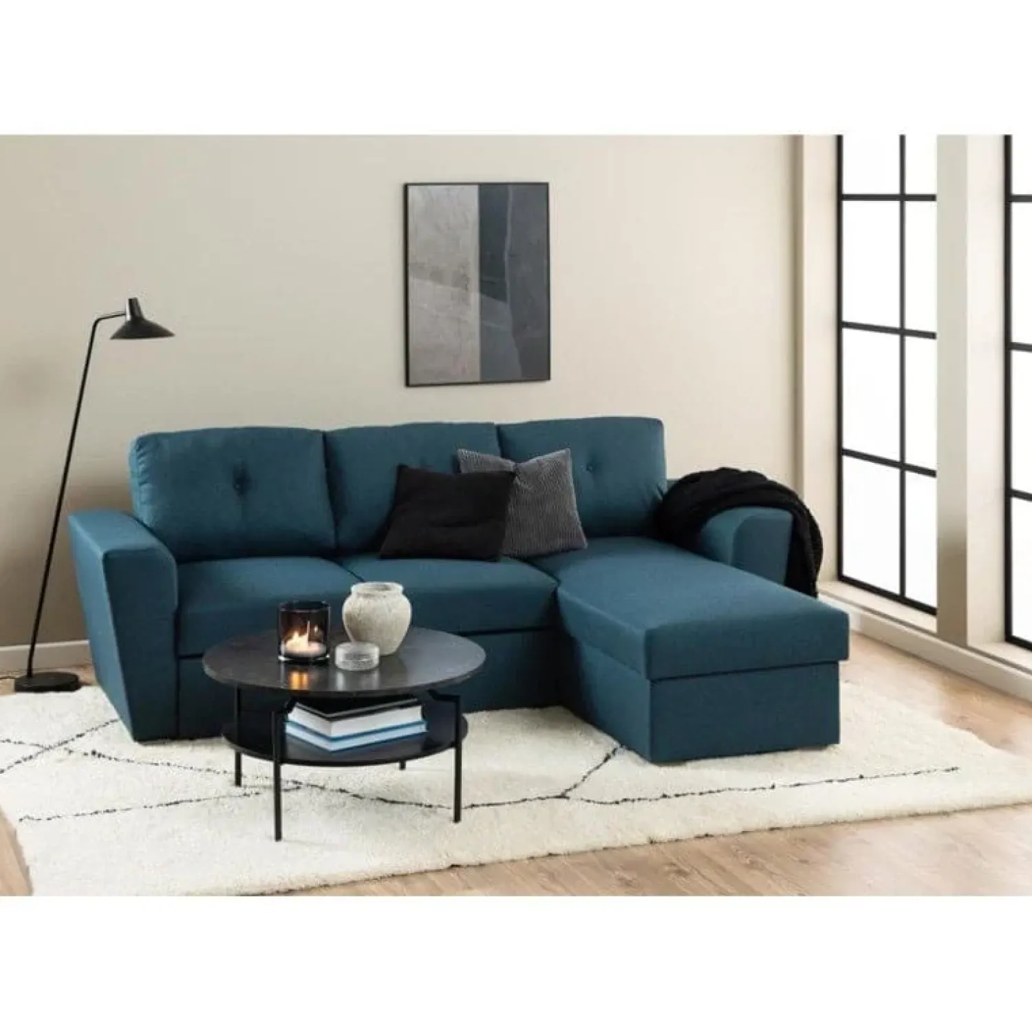 Nordhavn Salontafels|Isandro Salontafel Rond Zwart 80cm