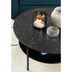 Nordhavn Salontafels|Isandro Salontafel Rond Zwart 80cm