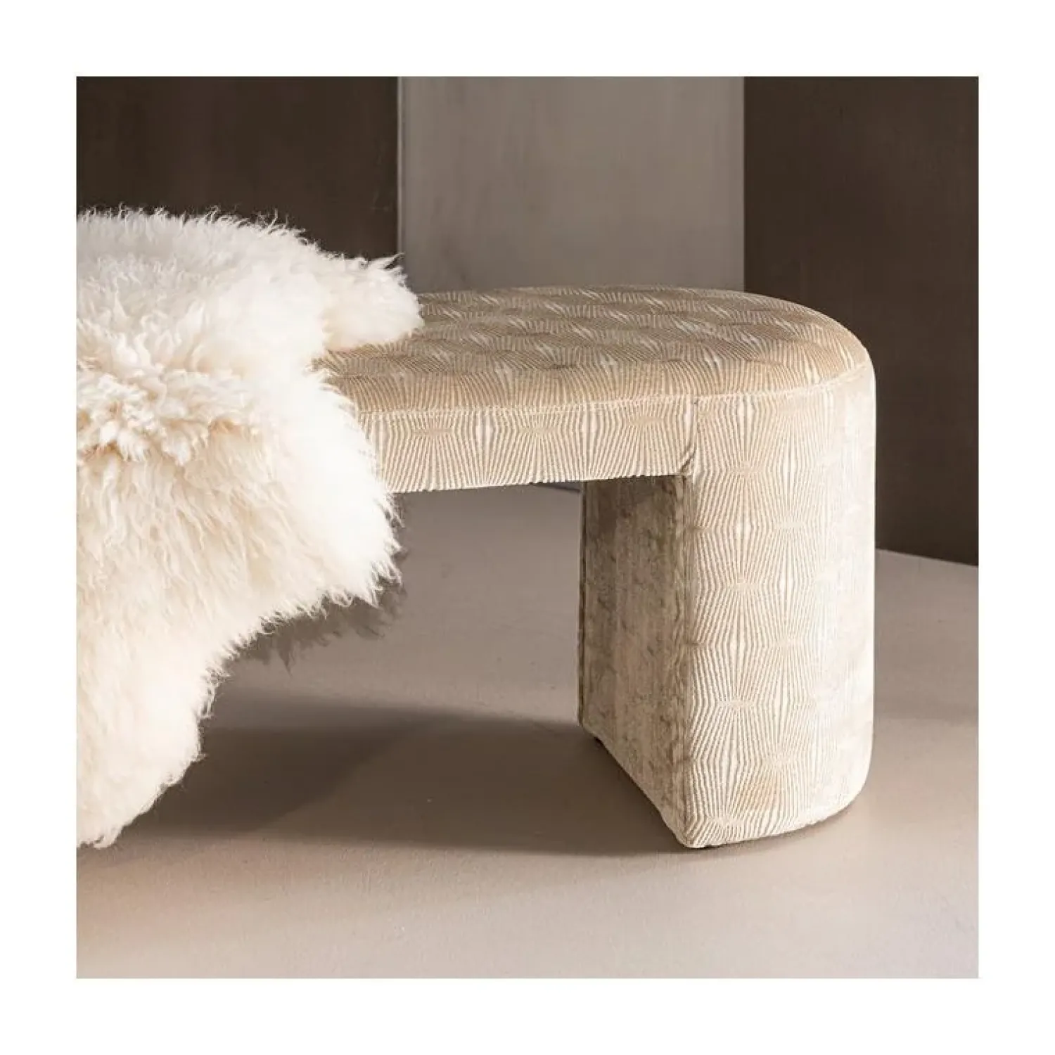 WOOOD Eetkamerbanken|Eetkamerbanken|Jacob Bankje Streep Naturel 130cm