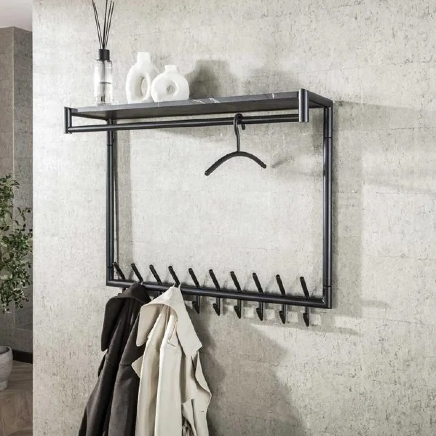 Kalfort Kledinghangers|Jacob Kledinghangers gun metal set van 6