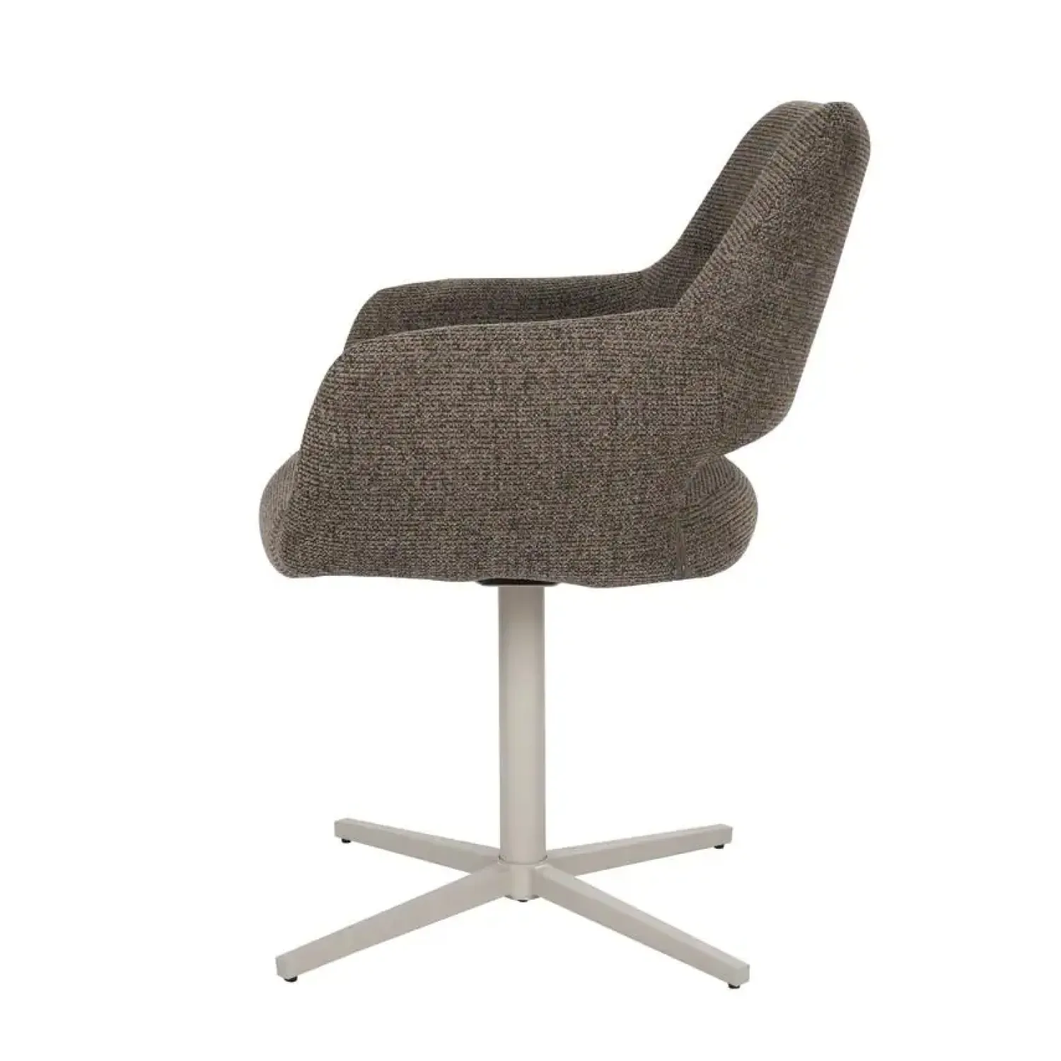 Furndea Eetkamerstoelen|Jaden Eetkamerstoel Bruin met zandpoot