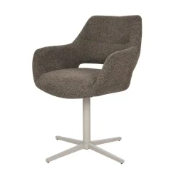 Furndea Eetkamerstoelen|Jaden Eetkamerstoel Bruin met zandpoot