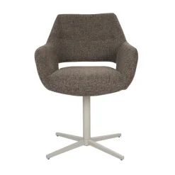 Furndea Eetkamerstoelen|Jaden Eetkamerstoel Bruin met zandpoot