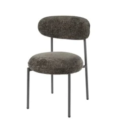 Kalfort Eetkamerstoelen|Jaimy Eetkamerstoel Stof Bruin