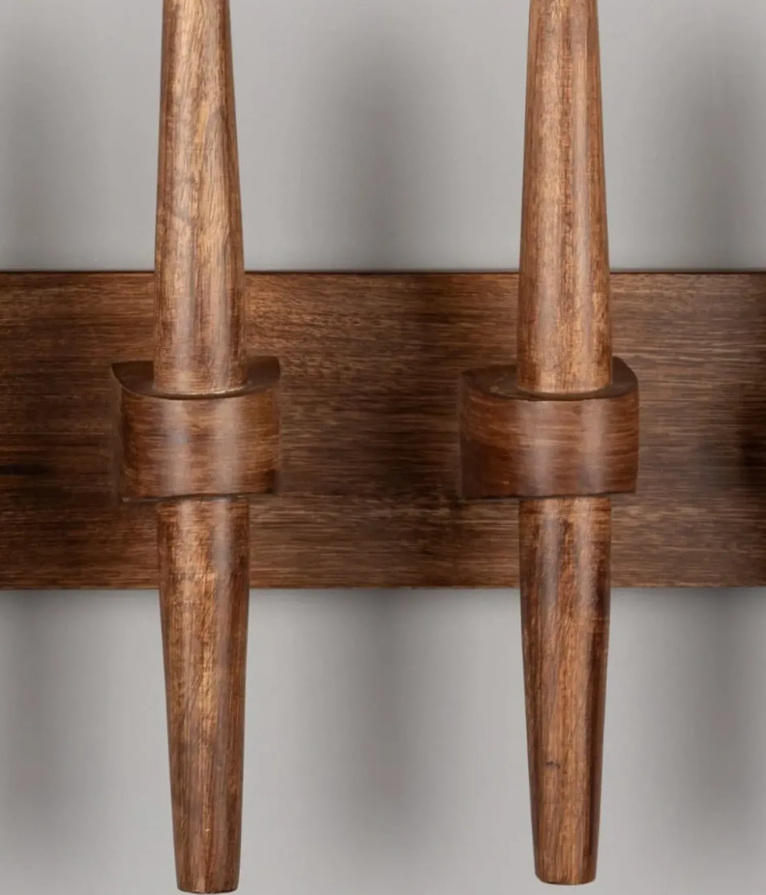 Dutchbone Kapstokken|Jakub Wandkapstok Walnoot 52cm