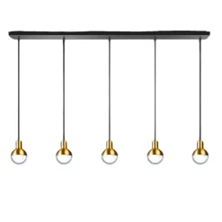 Trading Lighting Hanglampen|James 5-lichts hanglamp goud