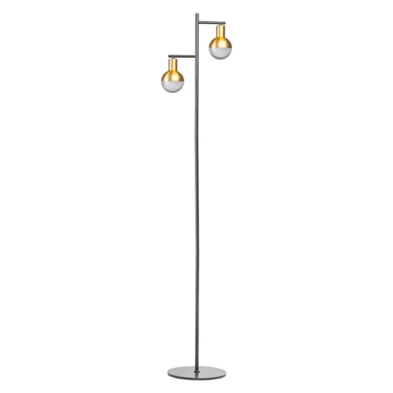 Trading Lighting Vloerlampen|James 2-lichts vloerlamp goud
