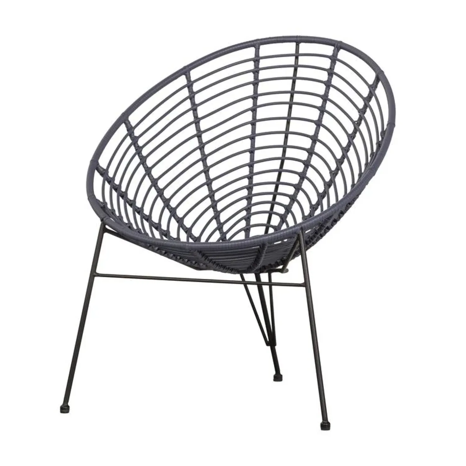 WOOOD Tuinstoelen|Jane Loungestoel tuin inkt